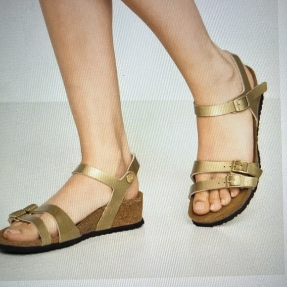 Papillio | Shoes | Birkenstock Papillio Lana Rose Gold Ankle Strap Sandals  Size 39 | Poshmark